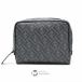  Fendi FENDI сумка сумка Zucca клатч 7N0116 AGLR PVC FF серый черный бесплатная доставка 