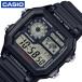  Casio наручные часы Casio коллекция стандартный CASIO Collection STANDARD мужской жидкокристаллический / черный черный часы AE-1200WH-1AJH популярный рекомендация 