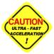  стикер No 513 CAUTION ULTRA FAST