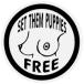  стикер No 852 PUPPIES FREE
