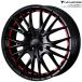 WEDSno Valis low gQR 4шт.@17×6.5J+42 4H 100 φ65 Weds колесо NOVARIS ROHGUE QR фортепьяно черный / Red Line 42657