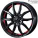 WEDSno Valis low gVF PB/RED 4шт.@15×5.5J+43 4H 100 φ65 NOVARIS ROHGUE VF фортепьяно черный / Red Line 40090