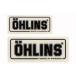 OHLINS Ohlins прозрачный стикер размер :75×30mm ( большой ) стикер * переводная картинка экстерьер 