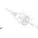 HRC H a-rusi- передний ho дельфин la-NSF100 NSRmini HONDA Honda axle цвет колесо относящийся подвеска 