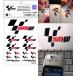 wik* visual * вид low MotoGP Logo официальный стикер стикер * переводная картинка экстерьер 