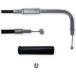 GUTS CHROME Guts хром 10 дюймовый over дроссель кабель DYNA Family SOFTAIL Family HARLEY-DAVIDSON Harley Davidson руль 