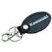 Kawasaki Kawasaki овальный кожа брелок для ключа цвет : черный (J7002-0144) брелок для ключа мотоцикл родственные товары 