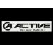 ACTIVE активный наклейка-логотип модель :nki| черный знак стикер * переводная картинка экстерьер 