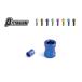 βTITANIUM Beta титан выхлоп stud titanium гайка комплект цвет : Brown Gold CBR250R (2011-) HONDA Honda выхлоп гайка muffler 