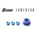 βTITANIUM Beta титан выхлоп stud titanium гайка комплект цвет : maziora голубой Ninja250 KAWASAKI Kawasaki выхлоп гайка muffler 