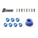 βTITANIUM Beta титан выхлоп stud titanium гайка комплект цвет : ice blue Ninja 1000 Z800 ZRX1200 DAEG R ZX-10 ZX-14 ZX-6 muffler 