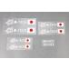 A-TECHe- Tec JAPAN стикер размер :100×25mm стикер * переводная картинка экстерьер 