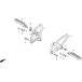 HRC H a-rusi- подножка держатель NSF100 HONDA Honda set back plate подножка подвеска 