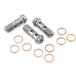 PRO BOLT Pro болт двойной банджо болт гонки спецификация цвет : натуральный titanium банджо болт тормоз 