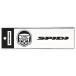 SPIDI speedy LOGO & CAT STICKER цвет : белый стикер * переводная картинка экстерьер 