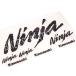 KAWASAKI Kawasaki оригинальный стикер Ninja стикер Ninja стикер разрезные наклейки черный Ninja Logo 