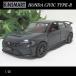 1/36 Honda / Civic type R/2024( серый )HONDA/ gold Smart /KINSMART/ литье под давлением миникар 