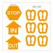  orange stop стрела печать руководство наклейка so- автомобиль ru distance 