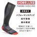  сноуборд носки DEELUXE THERMO SOCKS EVO (BLK/RED) Deeluxe Thermo носки надеты давление носки теплый носки 