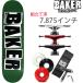  скейтборд Complete Baker начинающий рекомендация BAKER LOGO F-GREEN 7.875×31.25 дюймовый скейтборд конечный продукт сборка завершено 