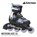  ролик лезвие Kids роликовые коньки MICROBLADE SL черный × лаванда × голубой микро лезвие ROLLERBLADE ребенок Junior 