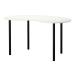 IKEA/ Ikea HISSMON/ADILS стол, кешью type белый, черный 