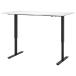 [IKEA/ Ikea / почтовый заказ ]TROTTENto Lotte n стол подниматься и опускаться тип, белый / уголь [KD](19429600)
