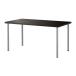 IKEA/ Ikea LINNMON/ADILS стол, черный Brown, серебряный цвет 