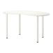 IKEA/ Ikea HISSMON/ADILS стол, кешью type, белый 