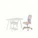 [IKEA/ Ikea / почтовый заказ ]TROTTENto Lotte n/ FLINTANf Lynn язык стол &amp; место хранения combination, & вращение стул белый / бежевый...[4](39424946)