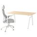 [IKEA/ Ikea / почтовый заказ ]TROTTENto Lotte n/ UTKLASSNINGu-to Class человек g стол &amp; стул, 100V пепел style / серый / белый,160x80 cm[3](39627425)