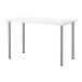 IKEA/ Ikea HISSMON/ADILS стол, белый, серебряный цвет 