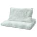 [IKEA/ Ikea / почтовый заказ ]LEN полоса .. чехол на футон & подушка покрытие 1 листов детская кроватка для, белый голубой / -тактный la......[A](625050)