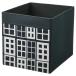 [IKEA/�C�P�A/�ʔ�]DRONA �h���[�i �{�b�N�X, �u���b�N/�͗l����, 33x38x33 cm[D](70610187)