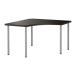 IKEA/ Ikea LINNMON/ADILS угол стол, черный Brown, серебряный цвет 