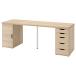 [IKEA/ Ikea / почтовый заказ ]LAGKAPTEN ковер капсулпа тонн / ALEXareks стол, белый stain / дуб style белый, 200x60 cm[4](09521699)
