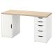 [IKEA/ Ikea / почтовый заказ ]LAGKAPTEN ковер капсулпа тонн / ALEXareks стол, белый stain / дуб style белый, 140x60 cm[3](99521647)