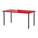 IKEA/ Ikea LINNMON/ADILS стол, высокий блеск красный, черный 