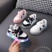  светится обувь спортивные туфли Kids baby светится обувь ребенок обувь мужчина девочка модный Panda Welina( АО ) текстильная застёжка пинетки симпатичный многофункциональный LED спортивные туфли 