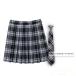  женщина высота сырой юбка форма 3 позиций комплект бабочка ..+ галстук + в клетку плиссировать Welina 35 модель school способ костюмированная игра / посещение школы способ ko-te женский учебное заведение Event тоже 