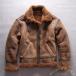  мутон жакет B-3 "куртка пилота" натуральная кожа мужской защищающий от холода Welina мех боа . теплый кожаная куртка натуральная кожа внешний зимний стандартный стиль 