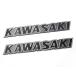 (toktoyo)Tokutoyo Kawasaki KAWASAKI цельный эмблема черный 2 листов set