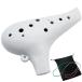  ocarina musical instruments 12 hole Alto plastic C style AC Ocarina blow . tube resin ( white )