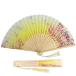 [DERAYEE] fan folding bamboo made Japanese style summer stylish in stock festival flower fire convention for peace small articles present beautiful ( butterfly . pattern )