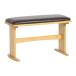  обеденный bench bench стул ширина 69cm из дерева PVC 2 местный . натуральный NA сборка товар 
