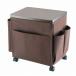  дерево стол Wagon / боковой стол Wagon ( Brown ) ширина 35cm из дерева настольный с роликами .