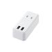  Elecom USB ответвление USB женский ×2 AC×2 прямой .. кабель нет 2.4A белый MOT-U07-22WH