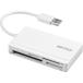  Buffalo USB2.0 многоформатное считывающее устройство для флэш-карт кабель место хранения модель белый BSCR300U2WH