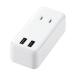  Elecom мобильный USB ответвление прямой разница . модель 2.+2 порт белый MOT-U07-22WH 1 шт 