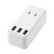  Elecom мобильный USB ответвление прямой разница . модель 2.+3 порт белый MOT-U08-23WH 1 шт 